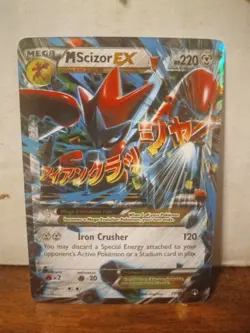 Pokemon M Scizor EX Ultra Rare Holo Breakpoint 77/122 Mega Stage 220 HP - Image 1