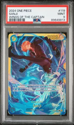 One Piece Wings Of The Captain ENGLISH Sanji SEC *MINT PSA 9* - Image 1