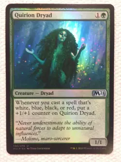 MTG 1x FOIL Quirion Dryad Core Set 2021 M21 Modern Magic the Gathering x1 NM - Image 1