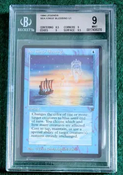Sea Kings' Blessing - Legends - MTG - BGS 9 - MINT - Image 1