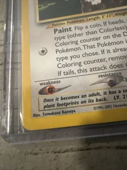 2001 Pokemon - Smeargle Non-Holo - WOTC Black Star Promo #32 - Pokemon League NM - Image 2