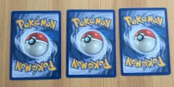 (3) Zubat 57/62 - Fossil - Unlimited - Common - VINTAGE WOTC POKEMON CARD - LP - Image 2
