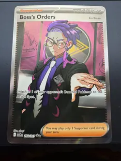 Boss’s Orders 256/217 Ultra Rare Full Art Pokemon TCG Ascended Heroes NM - Image 1