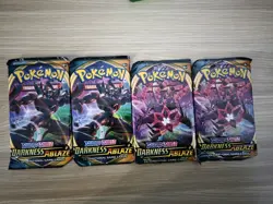 Pokemon Darkness Ablaze Booster Pack X4 Sealed - Image 2