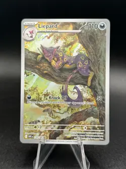 Pokemon TCG SV White Flare Liepard Illustration Card 137/086 NM/M Condition - Image 1