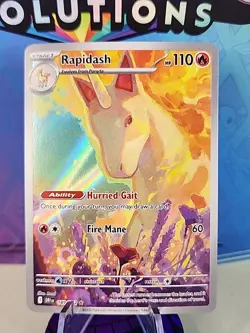 Pokemon TCG Rapidash 189/182 2025 Destined Rivals Illustration Rare Card - NM - Image 1