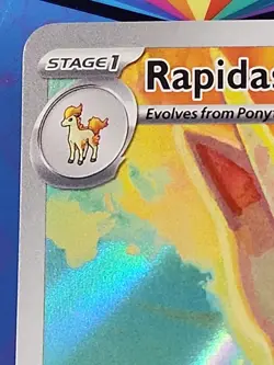 Pokemon TCG Rapidash 189/182 2025 Destined Rivals Illustration Rare Card - NM - Image 2