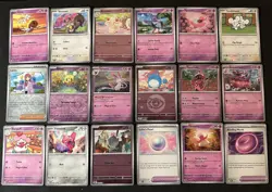Pokemon TCG | CUTE Pink Aesthetic | NM | Mixed Sets ✨– 18 Cards - Image 1