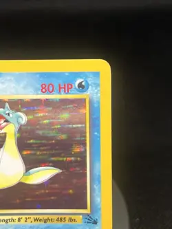 Pokemon TCG Lapras 10/62 Fossil Holo Rare LP+ - Image 3