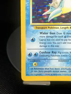 Pokemon TCG Lapras 10/62 Fossil Holo Rare LP+ - Image 5