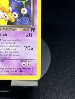 Pokemon TCG Dark Hypno 26/82 Team Rocket 1st Edition Regular MP+ - Image 4