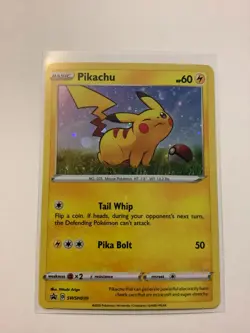 2020 Pokemon Black Star Promo SWSH039 Pikachu Cosmo Holo M/NM - Image 1
