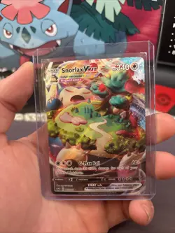 Pokemon TCG Snorlax VMAX Sword & Shield Base Set 142/202 Lightly Played - Image 1