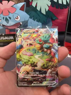 Pokemon TCG Snorlax VMAX Sword & Shield Base Set 142/202 Lightly Played - Image 2