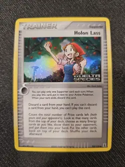 Pokemon Holon Lass 92/113 EX Delta Species Holo Stamped. Near Mint. - Image 1