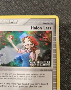 Pokemon Holon Lass 92/113 EX Delta Species Holo Stamped. Near Mint. - Image 2
