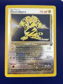 Electabuzz 1 Winner Stamp Best Swirl! 2002 Wizards Promo Pokemon TCG - LP - Image 1