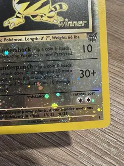 Electabuzz 1 Winner Stamp Best Swirl! 2002 Wizards Promo Pokemon TCG - LP - Image 4