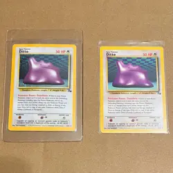 DITTO - Holo 3/62 + Non-Holo 18/62 - Fossil 1998 Pokemon * EX / Near MINT - Image 2