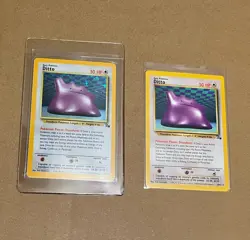 DITTO - Holo 3/62 + Non-Holo 18/62 - Fossil 1998 Pokemon * EX / Near MINT - Image 5