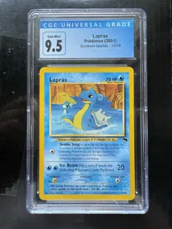 Pokemon Lapras 2001 Southern Islands 12/18 CGC 10 (Old Blue Label) - Image 1