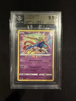 Pokemon TCG 2020 Zacian Amazing Rare Holo 082/185 Vivid Voltage BGS 9.5 - Image 1