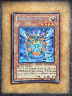 Yugioh Nova Summoner STON-EN065 Secret Rare 1st Ed LP - Image 1