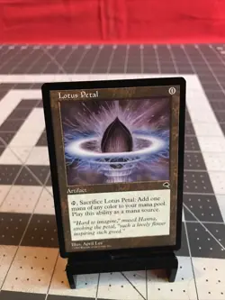 Vintage 1997 MTG Tempest Lotus Petal Card Near Mint - Image 1