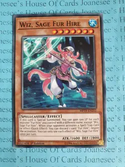 Wiz, Sage Fur Hire MP19-EN252 Common Yu-Gi-Oh Card 1st Edition New - Image 1