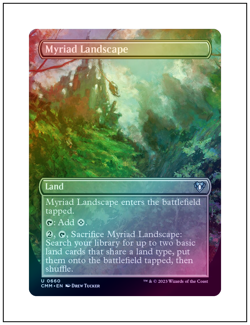 1x Myriad Landscape, Borderless Art - Foil, Magic MTG NM - Image 1