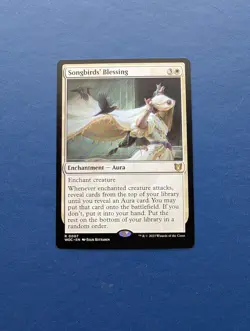 MTG Songbird's Blessing: Wilds of Eldarine Commander #7 – NM-MT+ - Image 1