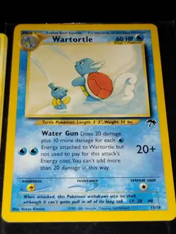 Pokemon TCG Wartortle Card Southern Islands Promo, 15/18 - Image 1