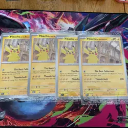 X4 Pikachu At The Museum (SEALED) X Natural History Museum Pokemon Promo Card - Image 1