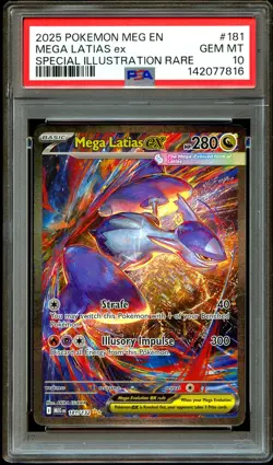 PSA 10 GEM MINT Mega Latias Ex 181/132 SIR HOLO ME01 Pokemon Card 816 - Image 2
