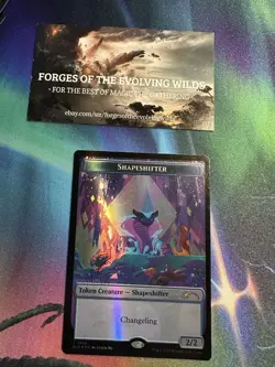 Shapeshifter Snake Token Foil Borderless 1909 Everyone's Invited Secret Lair - Image 1