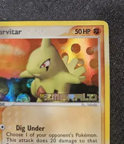 Pokemon Larvitar 52/106 Ex Emerald Holo Stamped. Near Mint. - Image 2