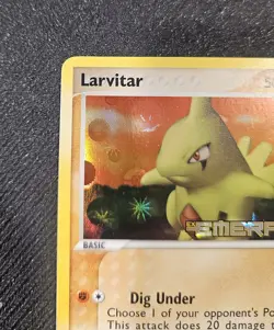 Pokemon Larvitar 52/106 Ex Emerald Holo Stamped. Near Mint. - Image 5
