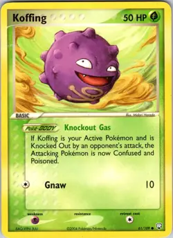 Koffing 61/109 Team Rocket Returns Pokemon TCG LP Normal - Image 1