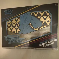Pokemon TCG Crown Zenith Elite Trainer Box Plus English 2023 Lucario - Image 1