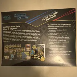 Pokemon TCG Crown Zenith Elite Trainer Box Plus English 2023 Lucario - Image 4