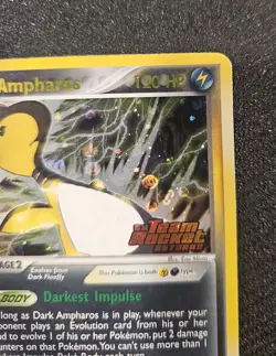 Pokemon Dark Ampharos Ex Team Rocket Returns Holo Stamped. Excellent. - Image 2
