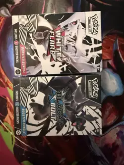 Pokemon Scarlet & Violet White Flare & Black Bolt Booster Bundle Sealed 2 Boxes - Image 1