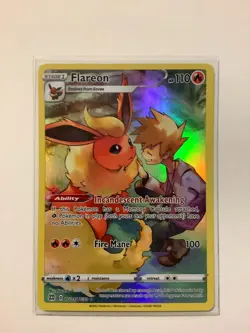 2022 Pokemon SWSH Brilliant Stars TG01/TG30 Flareon Holo M/NM - Image 1