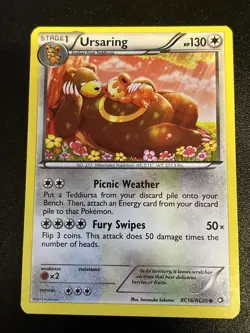 Pokemon TCG Ursaring Legendary Treasures RC16/RC25 Common - Image 1