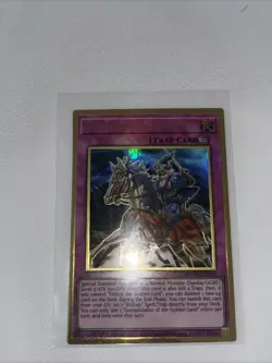 Yugioh Conquistador of the Golden Land MGED-EN054 Gold Rare 1st Ed NM - Image 1