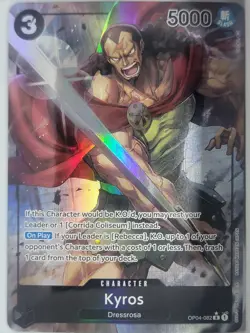 One Piece Kyros (Alternate Art) OP04-082 Kingdoms of Intrigue Foil English - Image 1