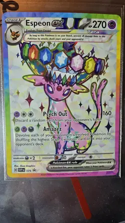 Espeon ex SVP175 Sv: Scarlet & Violet Promo Cards Holo LAST ONE - Image 1