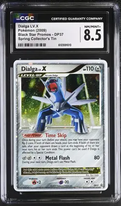 CGC 8.5 Dialga LV.X Black Star Promos DP37 Spring Collector's Tin Pokemon Card - Image 1