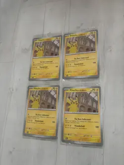 4x Pikachu At The Museum Pokemon Card Jumbo - Image 2