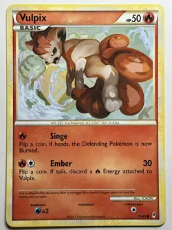 Vulpix Call of Legends 75/95 MP-HP Pokemon Card - Image 1